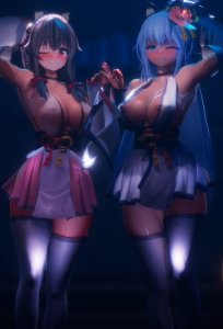[MMD] Nekomimi Shrine + Bonus